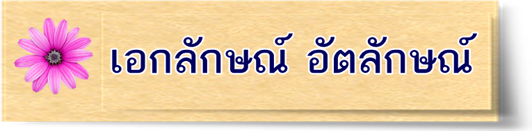 เอกลักษณ์ อัตลักษณ์